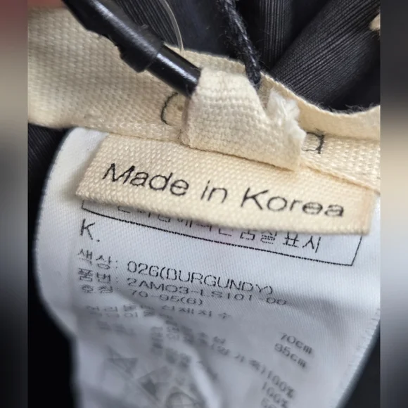 O'2nd Size 6 Rich Burgundy Sheep Skin Leather Mini Skirt - Picture 12 of 12